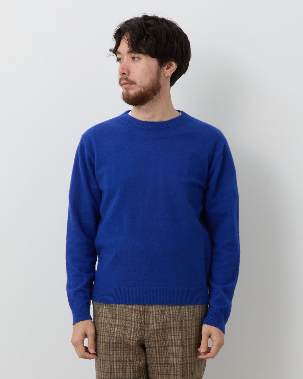 BRUSHED CASHMERE COTTON KNIT P/O