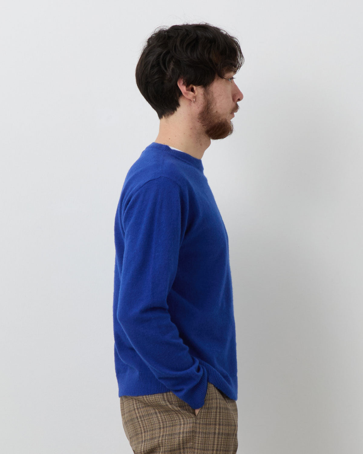 BRUSHED CASHMERE COTTON KNIT P/O