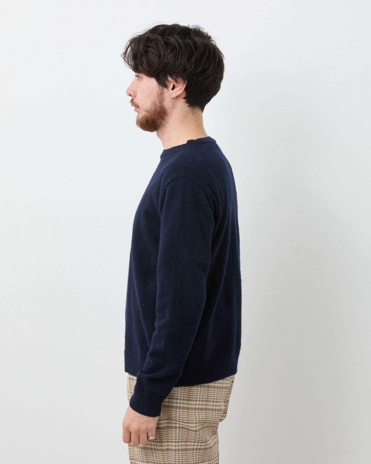 BRUSHED CASHMERE COTTON KNIT P/O
