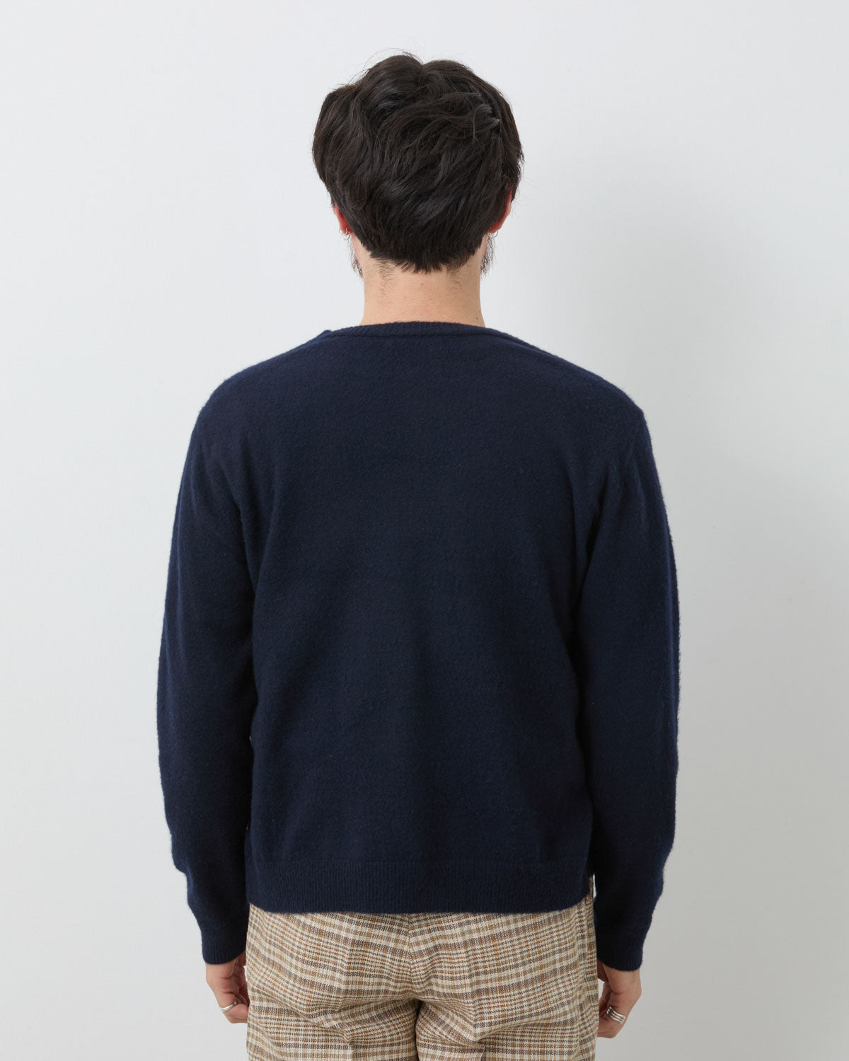 BRUSHED CASHMERE COTTON KNIT P/O