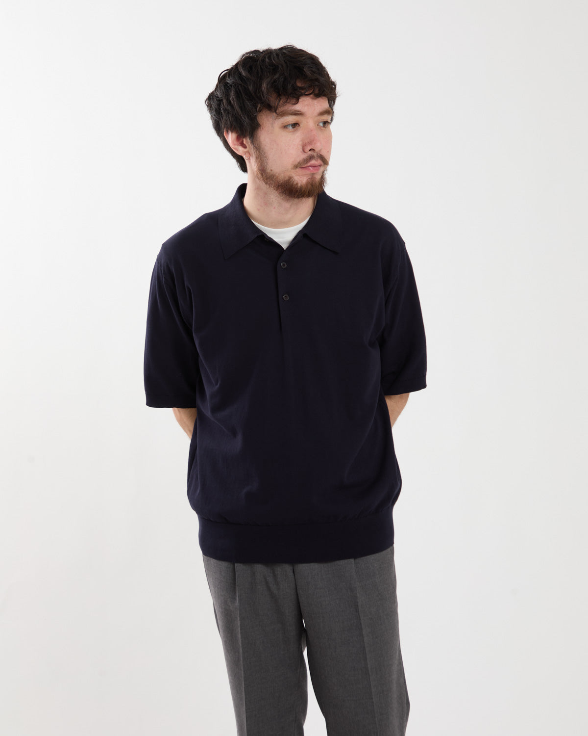 GIZA HIGH GAUGE KNIT POLO