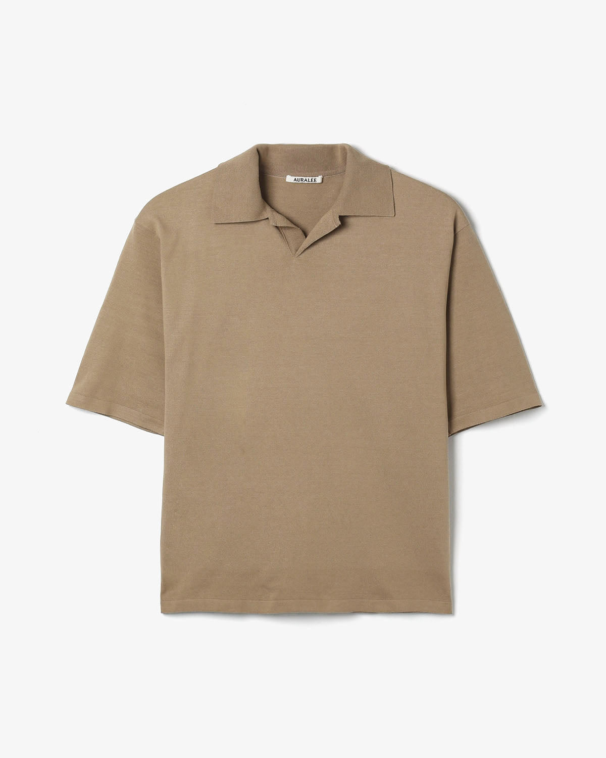 HIGH GAUGE TUSSAH SILK KNIT SKIPPER POLO
