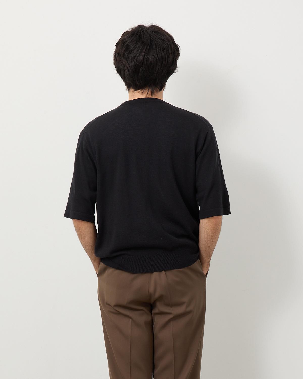 CASHMERE HARD TWIST KNIT TEE