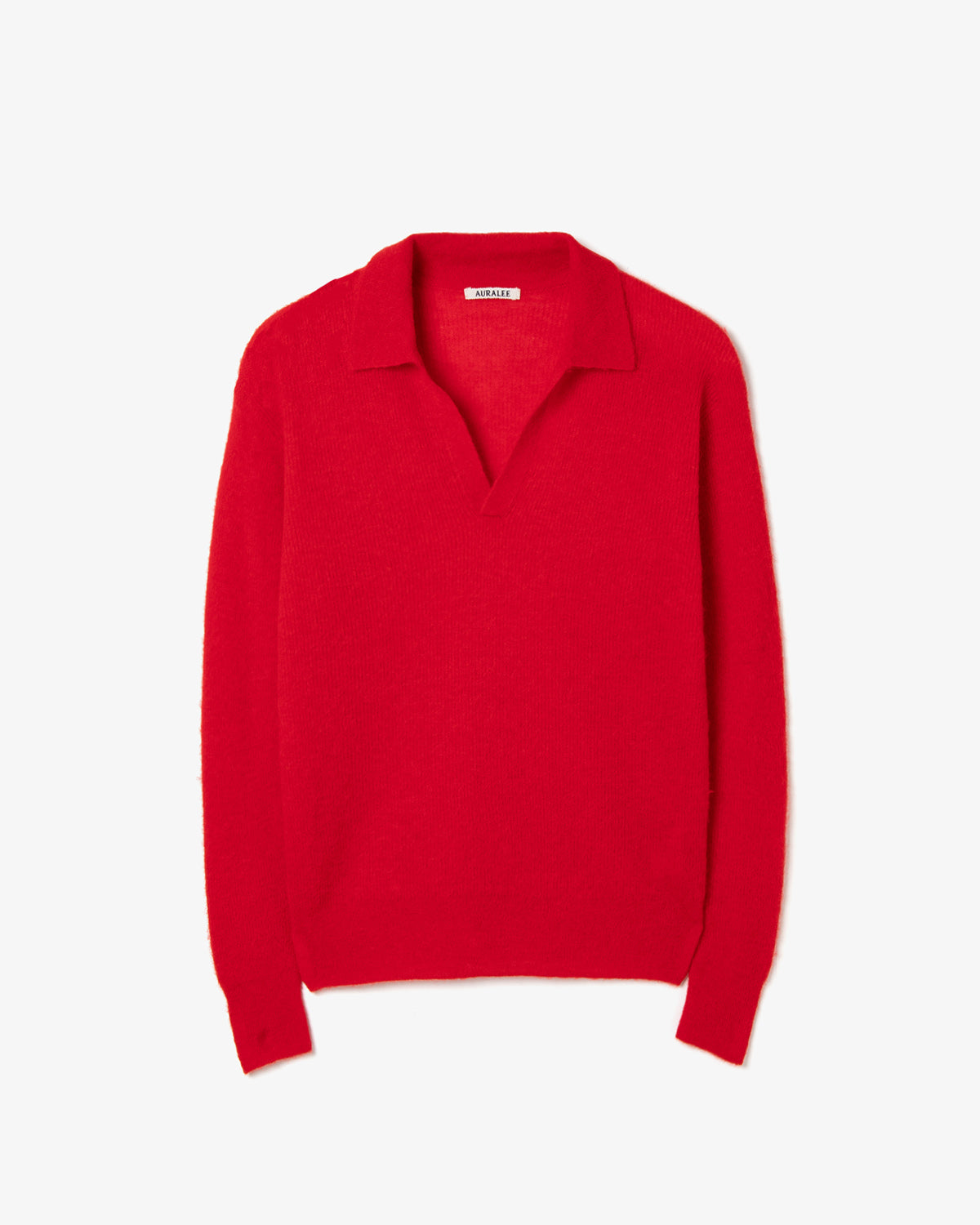 BABY SURI ALPACA SHEER KNIT SKIPPER POLO
