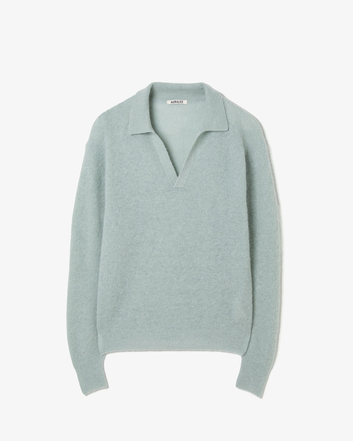 BABY SURI ALPACA SHEER KNIT SKIPPER POLO