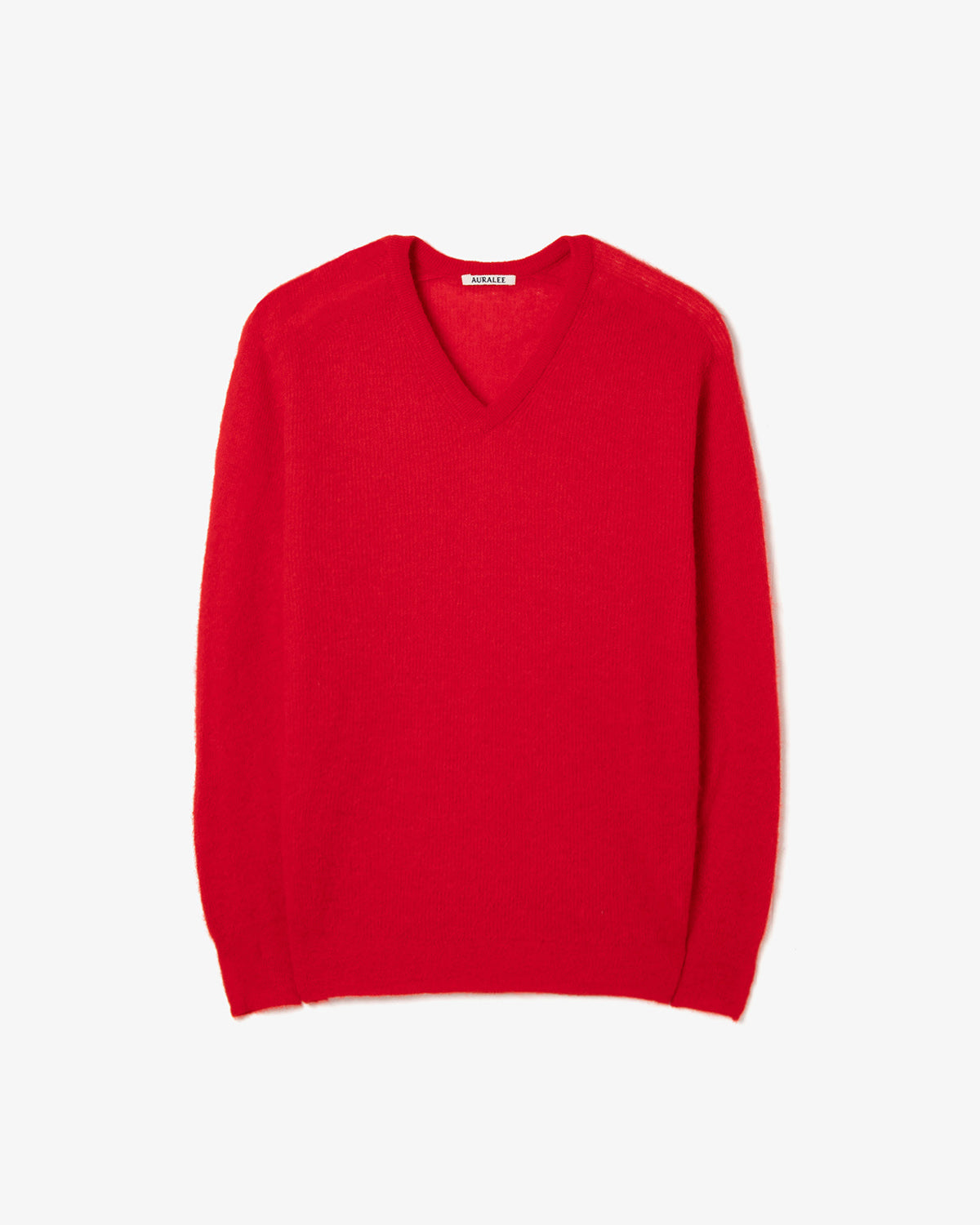 BABY SURI ALPACA SHEER KNIT V-NECK P/O