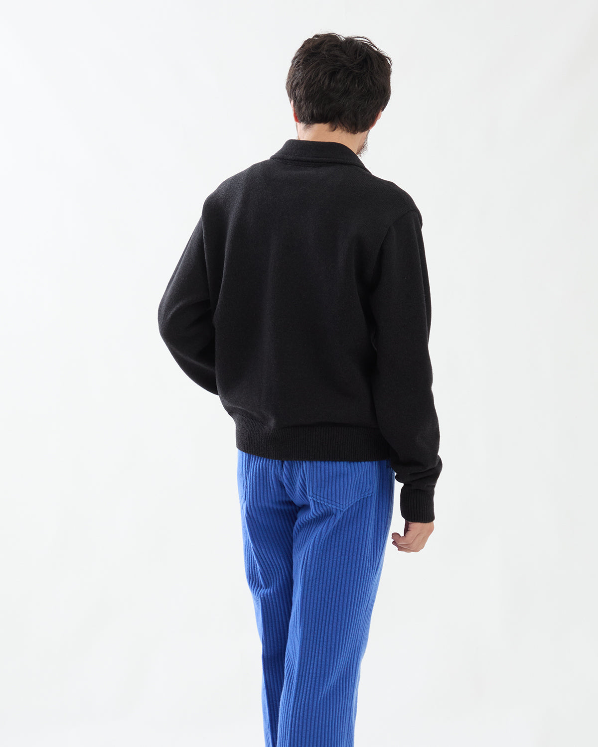 SUPER FINE WOOL KNIT SHIRT CARDIGAN