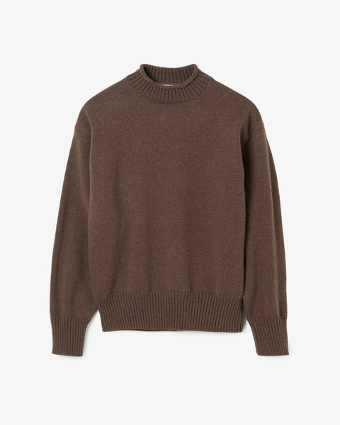 SUPER FINE WOOL KNIT MOCK NECK P/O – COVERCHORD