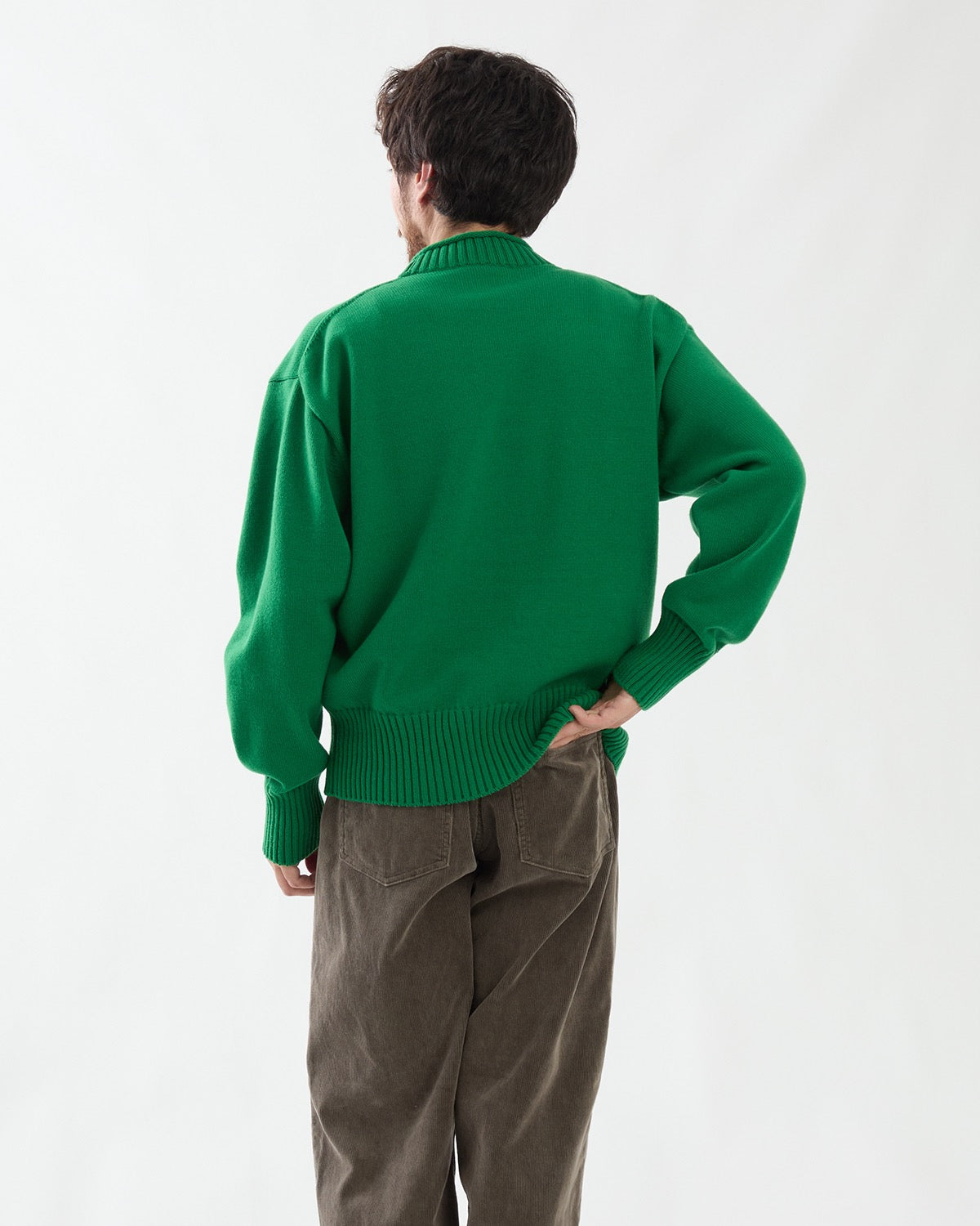 SUPER FINE WOOL KNIT MOCK NECK P/O