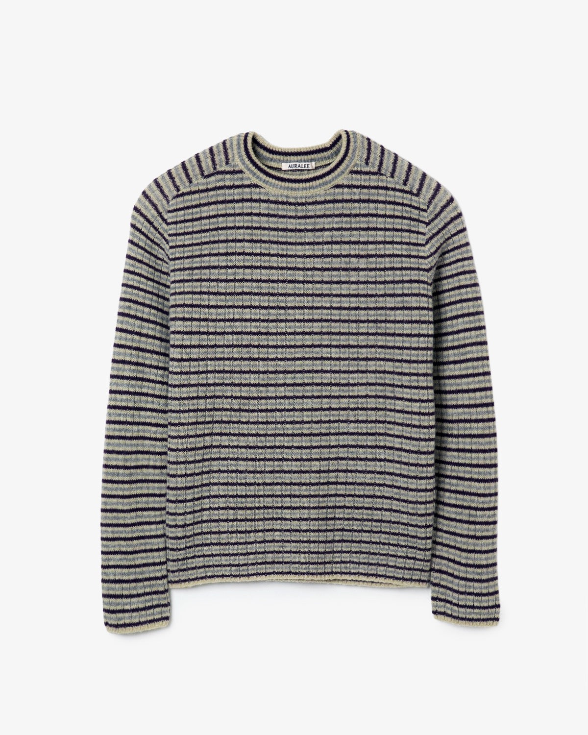 SHETLAND WOOL CASHMERE RIB KNIT P/O