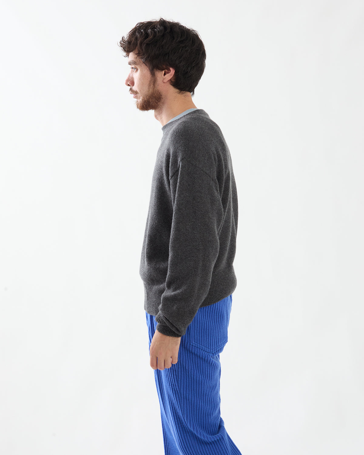 LIGHT CASHMERE KNIT BOAT NECK P/O