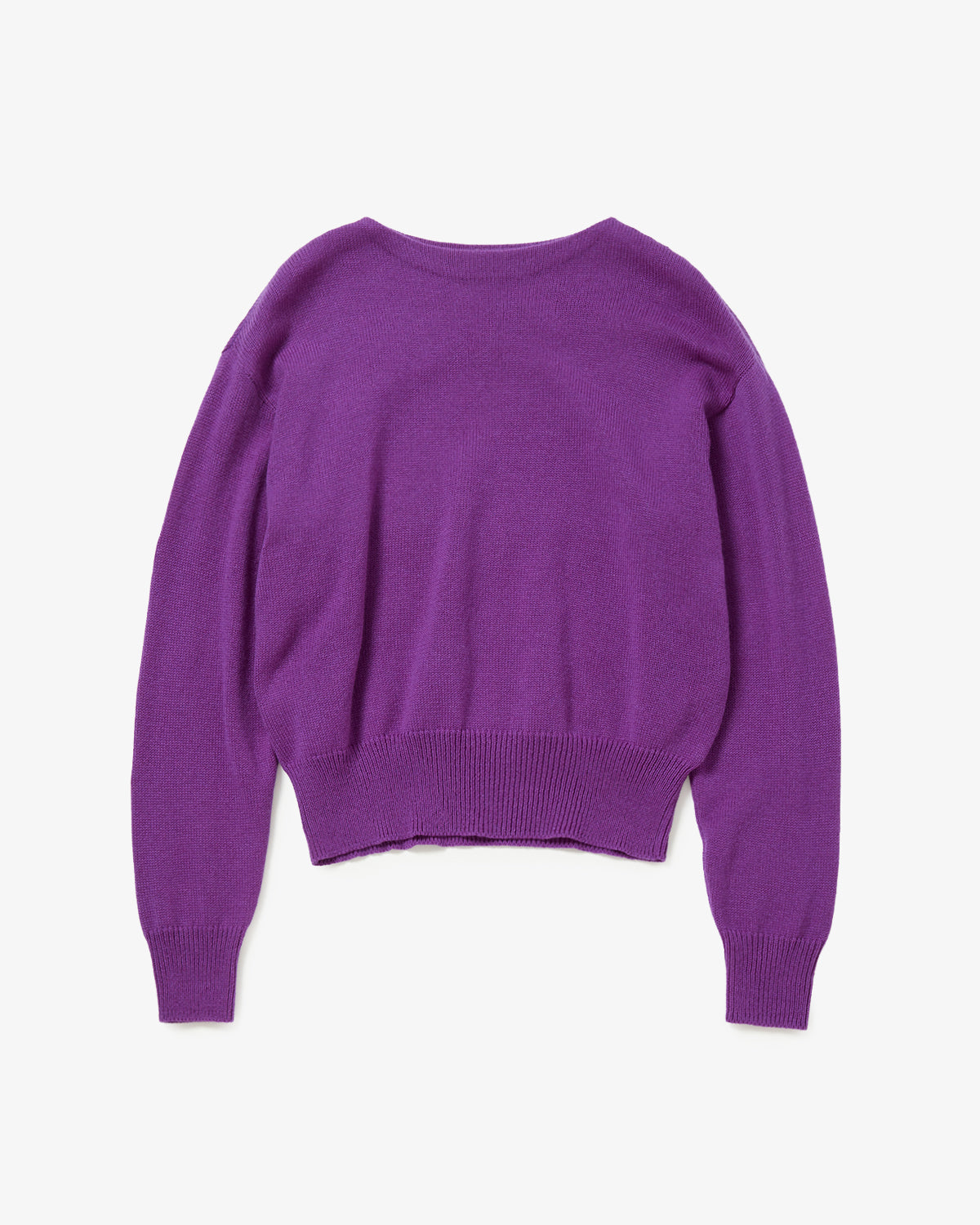 LIGHT CASHMERE KNIT BOAT NECK P/O