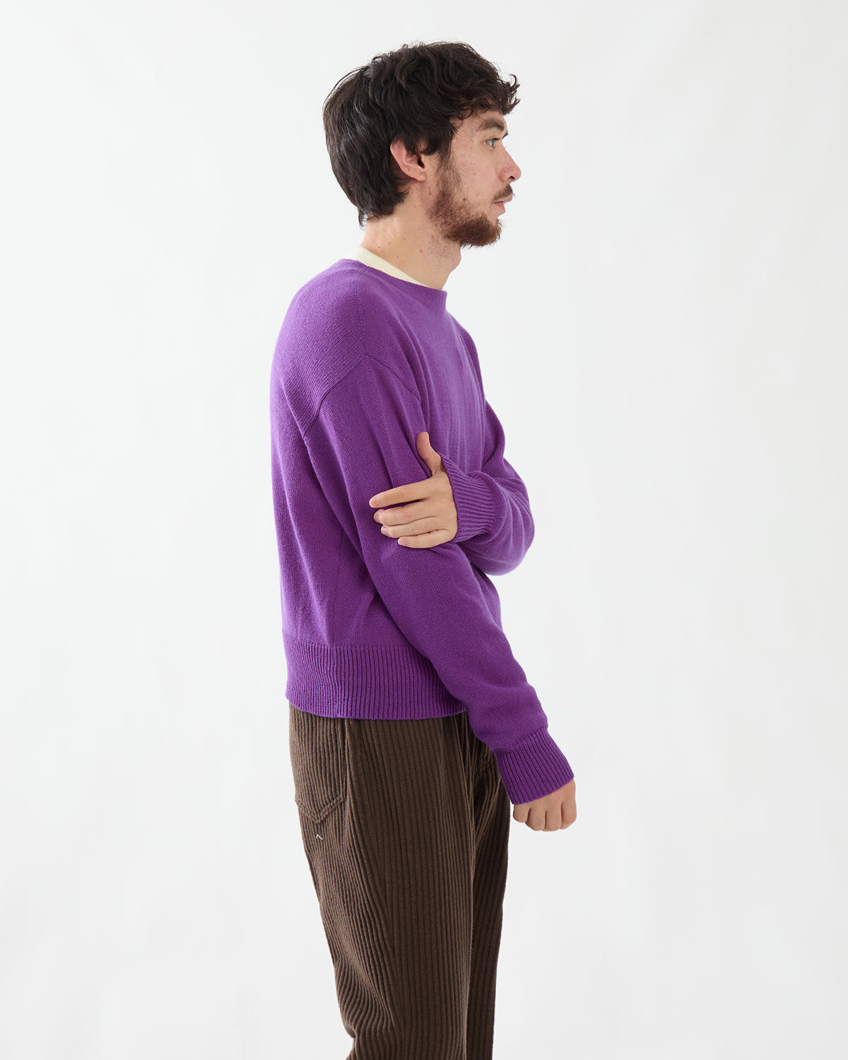LIGHT CASHMERE KNIT BOATE NECK P/O