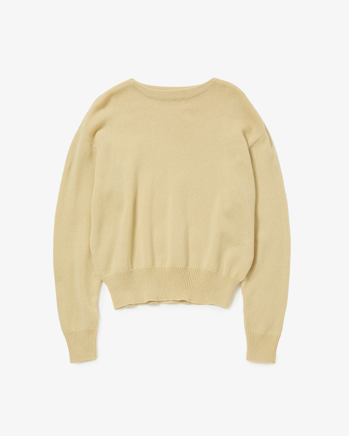 LIGHT CASHMERE KNIT BOAT NECK P/O