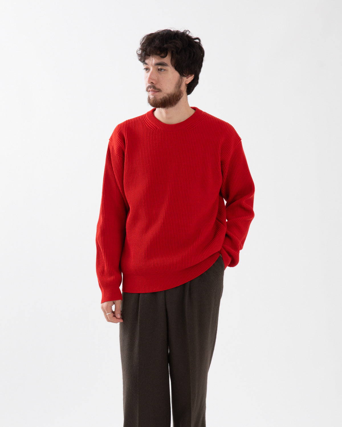 SUPER FINE WOOL RIB KNIT P/O