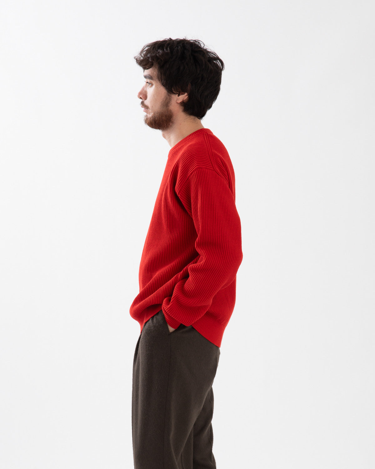 SUPER FINE WOOL RIB KNIT P/O