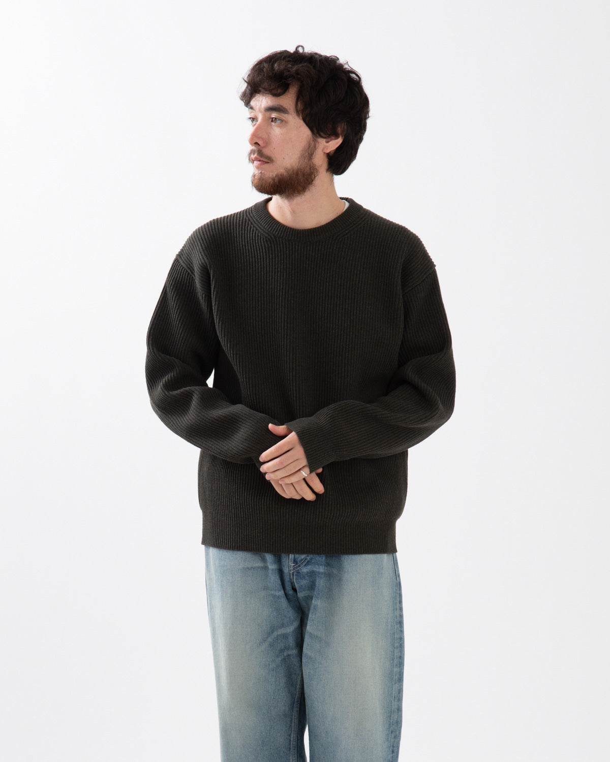 SUPER FINE WOOL RIB KNIT P/O
