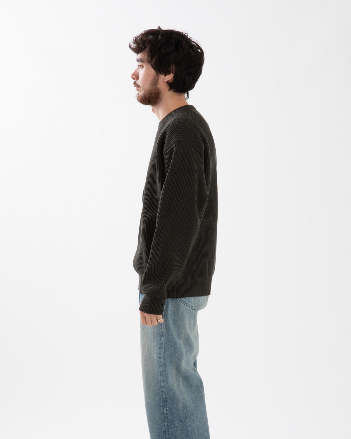 SUPER FINE WOOL RIB KNIT P/O
