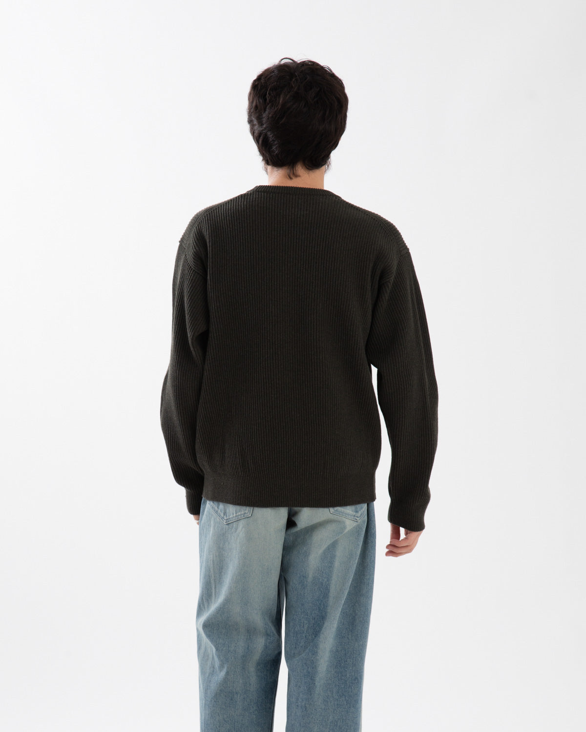 SUPER FINE WOOL RIB KNIT P/O