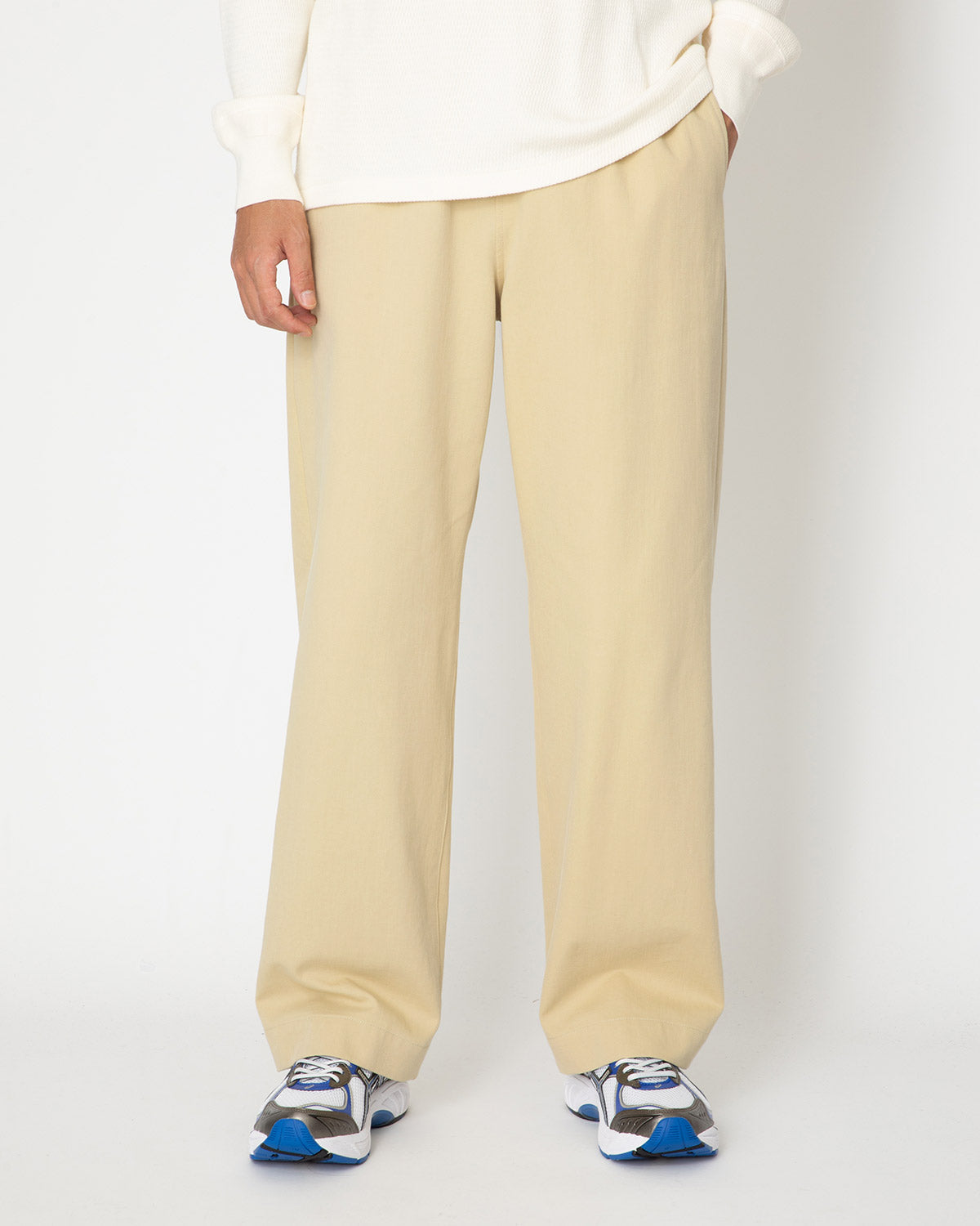 WASHED HEAVY CHINO EASY PANTS