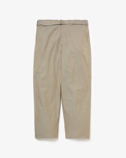 WASHED FINX SILK CHAMBRAY BELTED PANTS - AURALEE Official Website