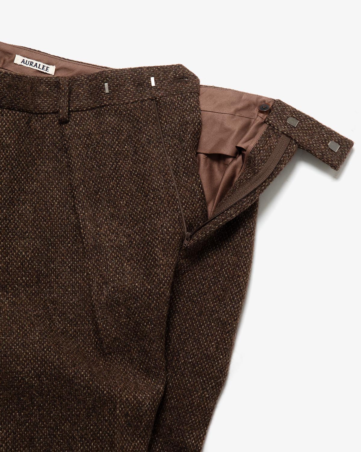 LAMA SHETLAND WOOL TWEED SLACKS