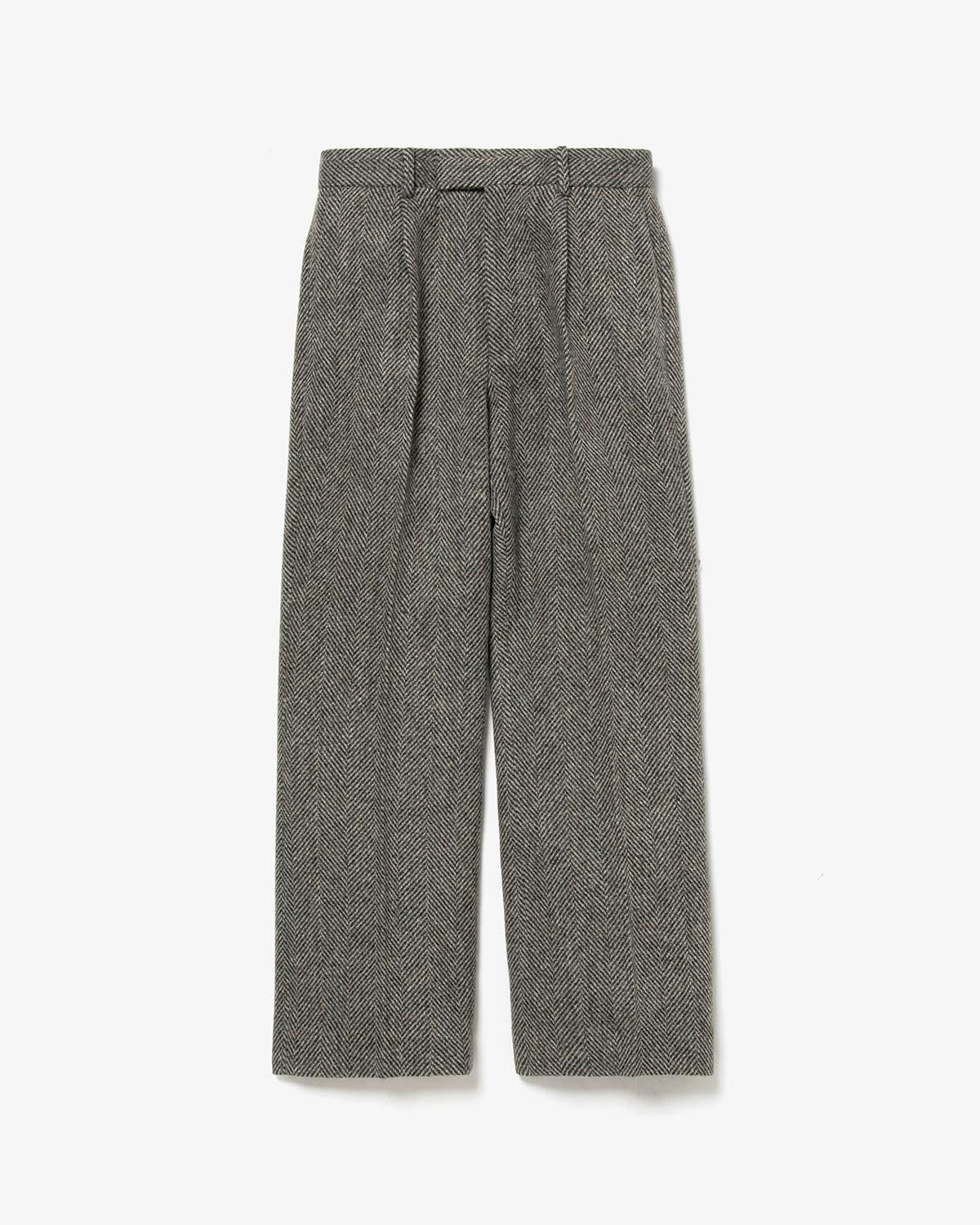 LAMA SHETLAND WOOL TWEED SLACKS