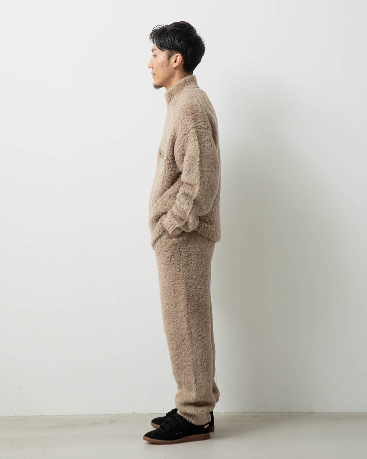 MERINO WOOL BOA KNIT PANTS