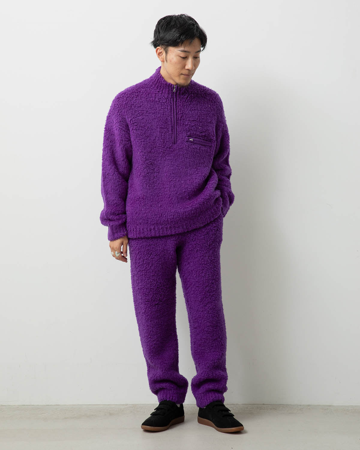 MERINO WOOL BOA KNIT PANTS