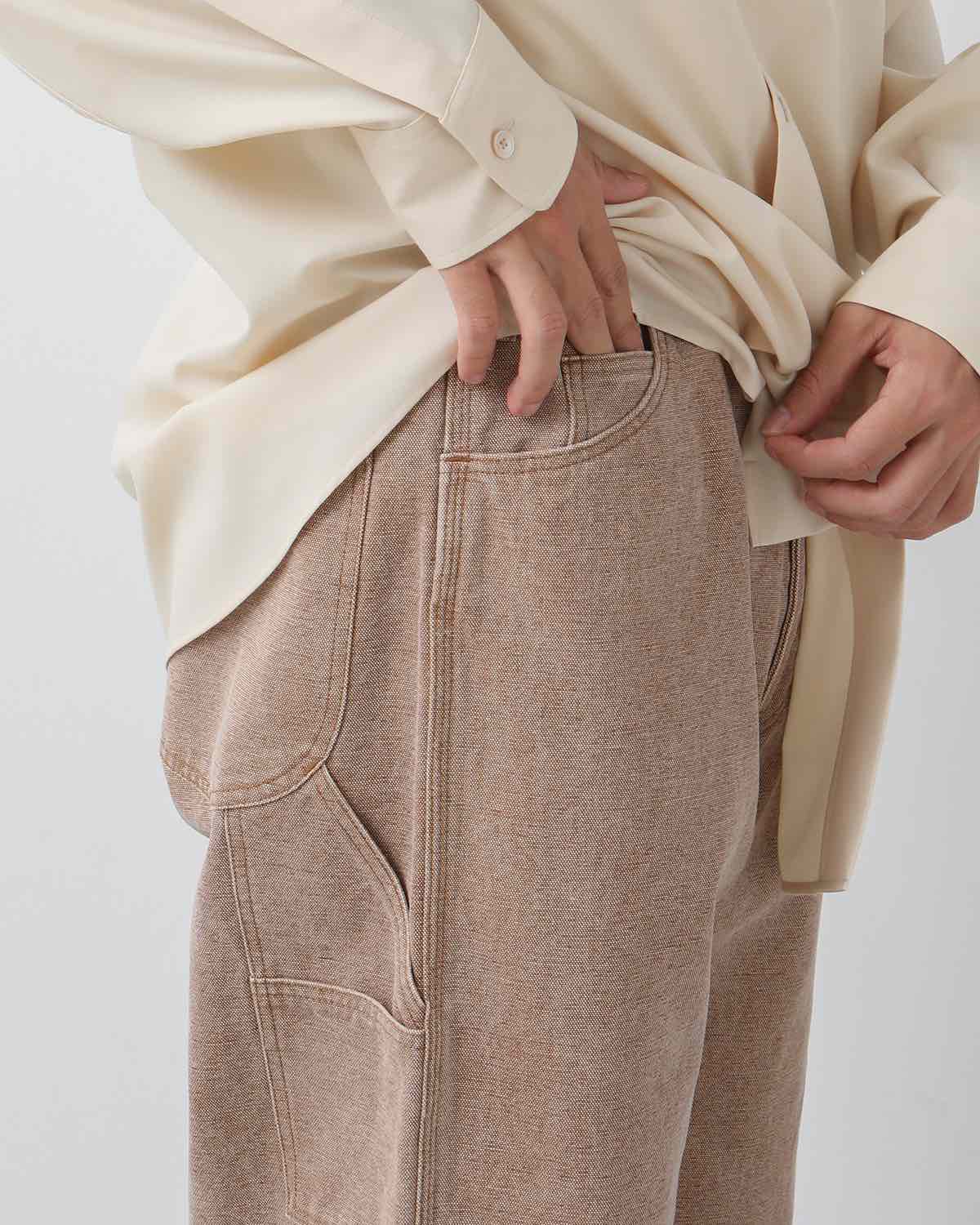 WASHED ORGANIC CANVAS PANTS