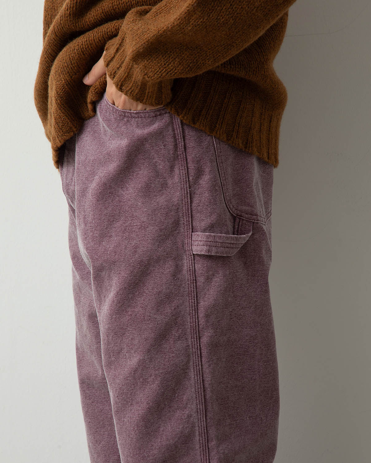 WASHED ORGANIC CANVAS PANTS