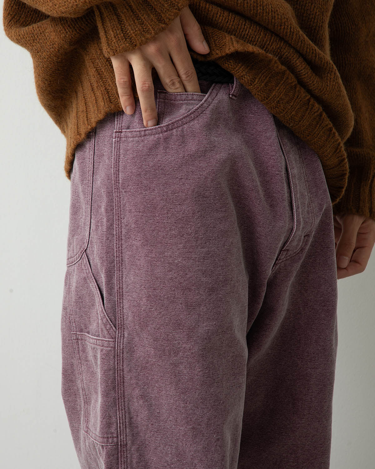 WASHED ORGANIC CANVAS PANTS