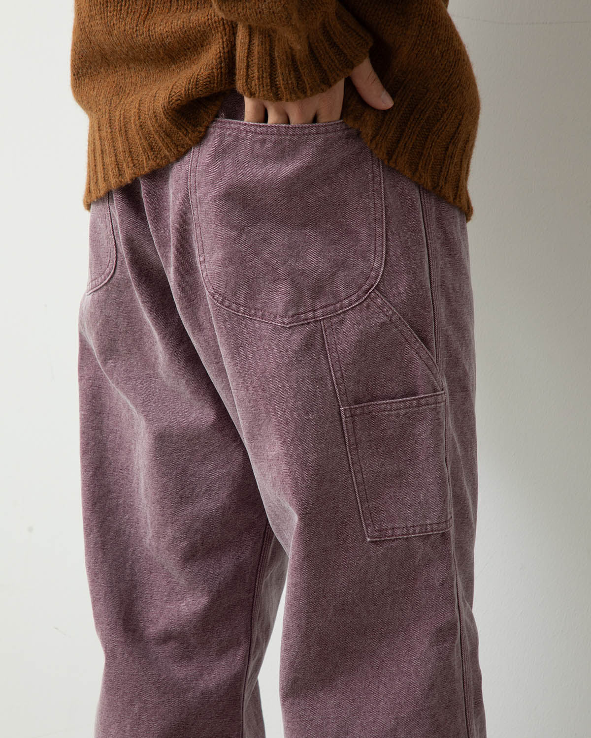 WASHED ORGANIC CANVAS PANTS