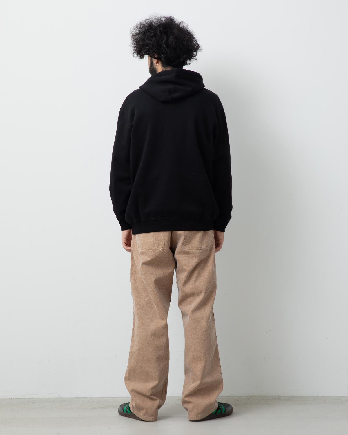 WASHED ORGANIC CANVAS BELTED PANTS