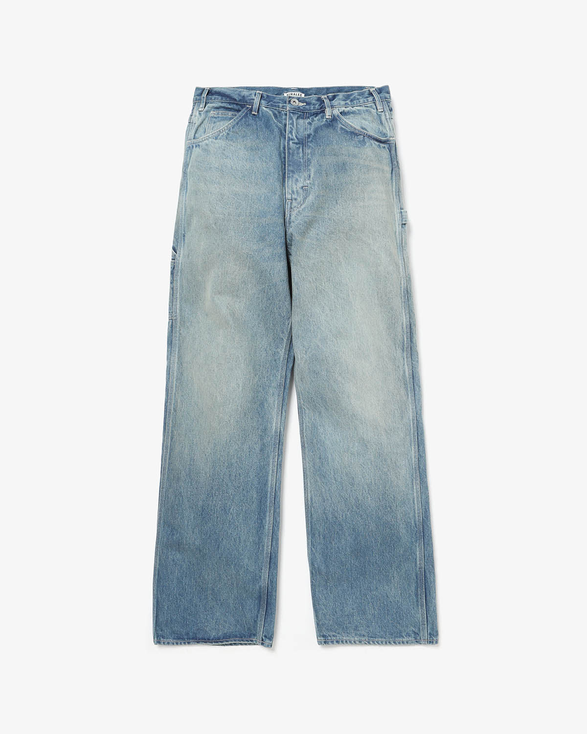 SELVEDGE FADED HEAVY DENIM PAINTER PANTS