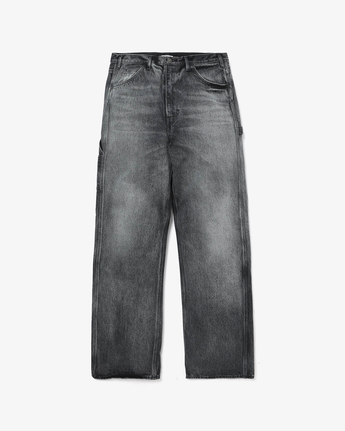 SELVEDGE FADED HEAVY DENIM PAINTER PANTS