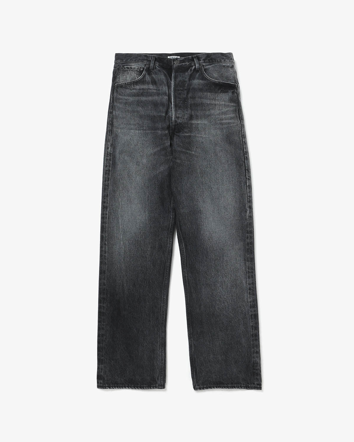 SELVEDGE FADED HEAVY DENIM WIDE PANTS