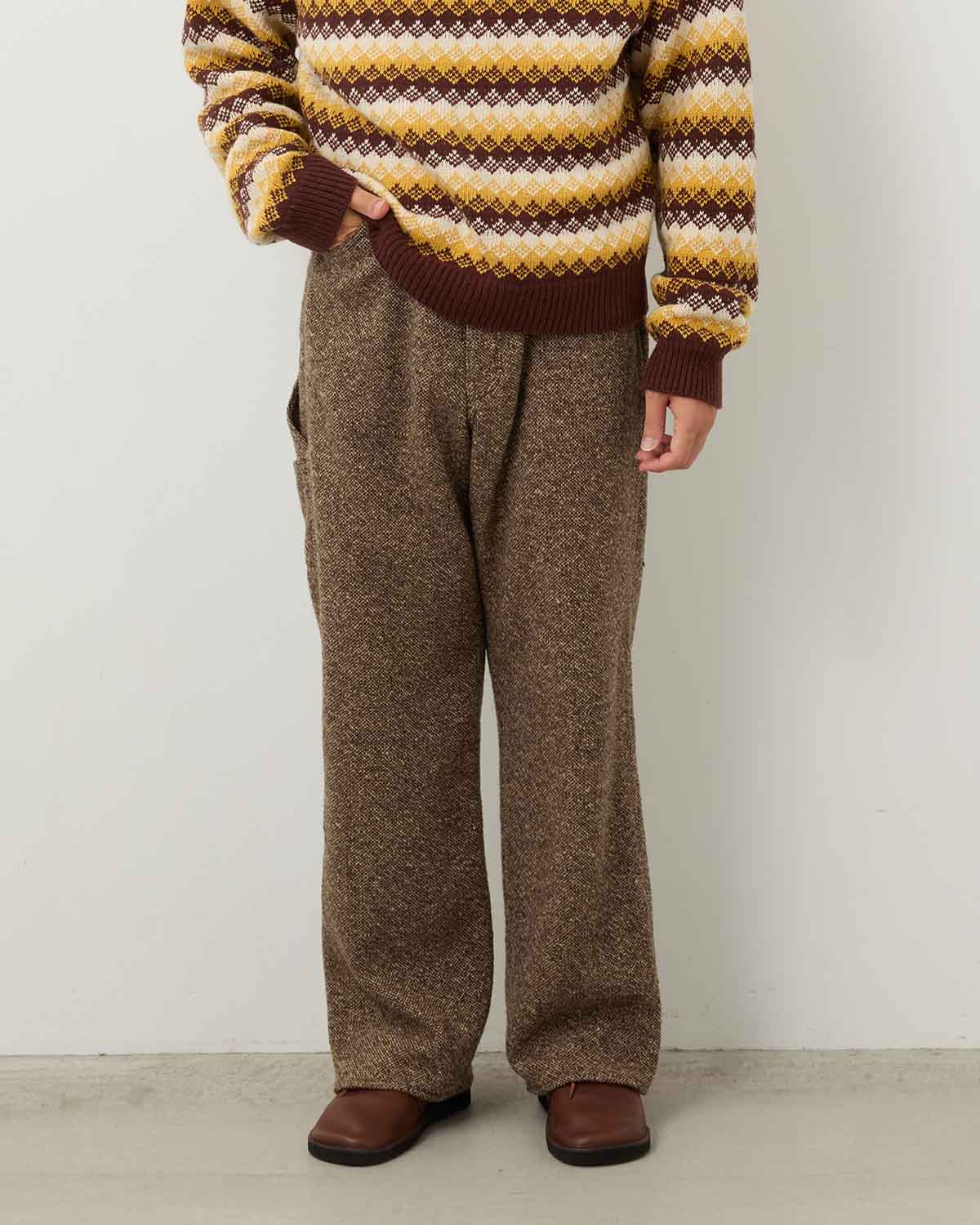 HOMESPUN TWEED PAINTER PANTS