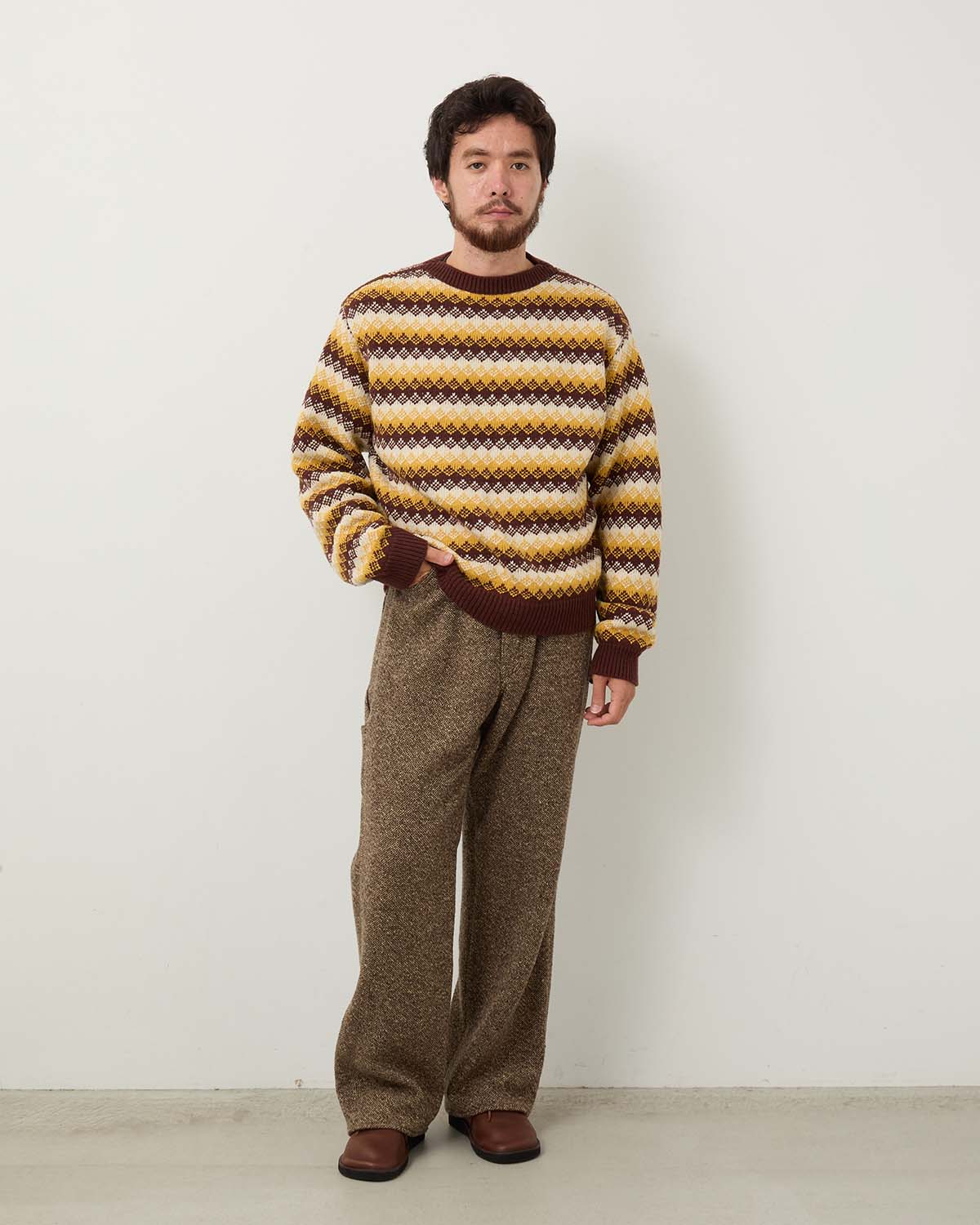 HOMESPUN TWEED PAINTER PANTS