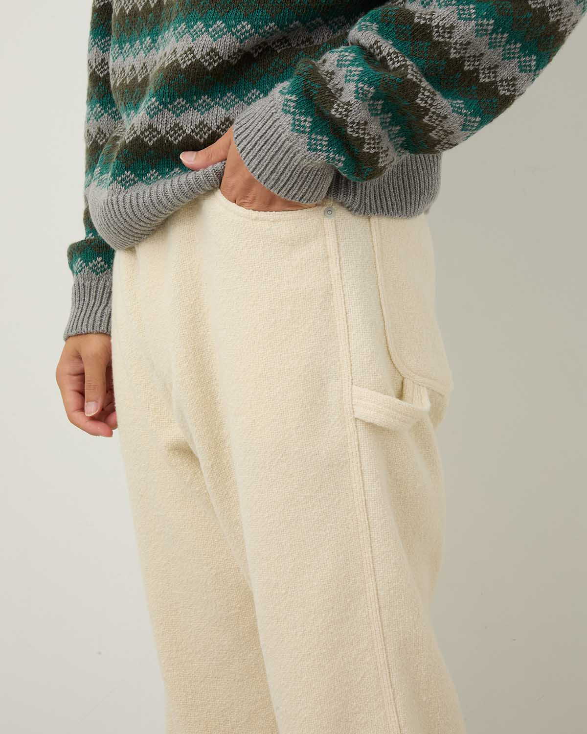 HOMESPUN TWEED PAINTER PANTS