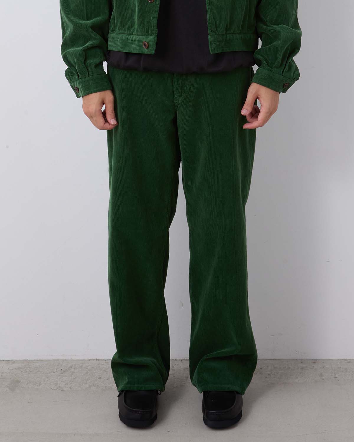 PIGMENT DYED FINX CORDUROY WIDE 5P PANTS