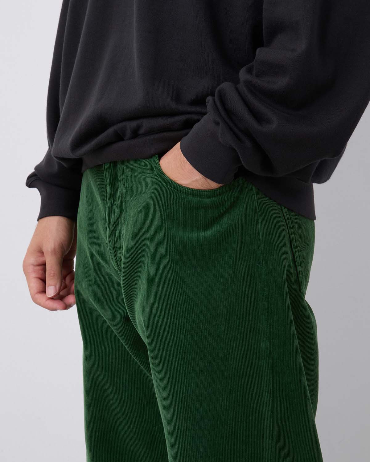 PIGMENT DYED FINX CORDUROY WIDE 5P PANTS