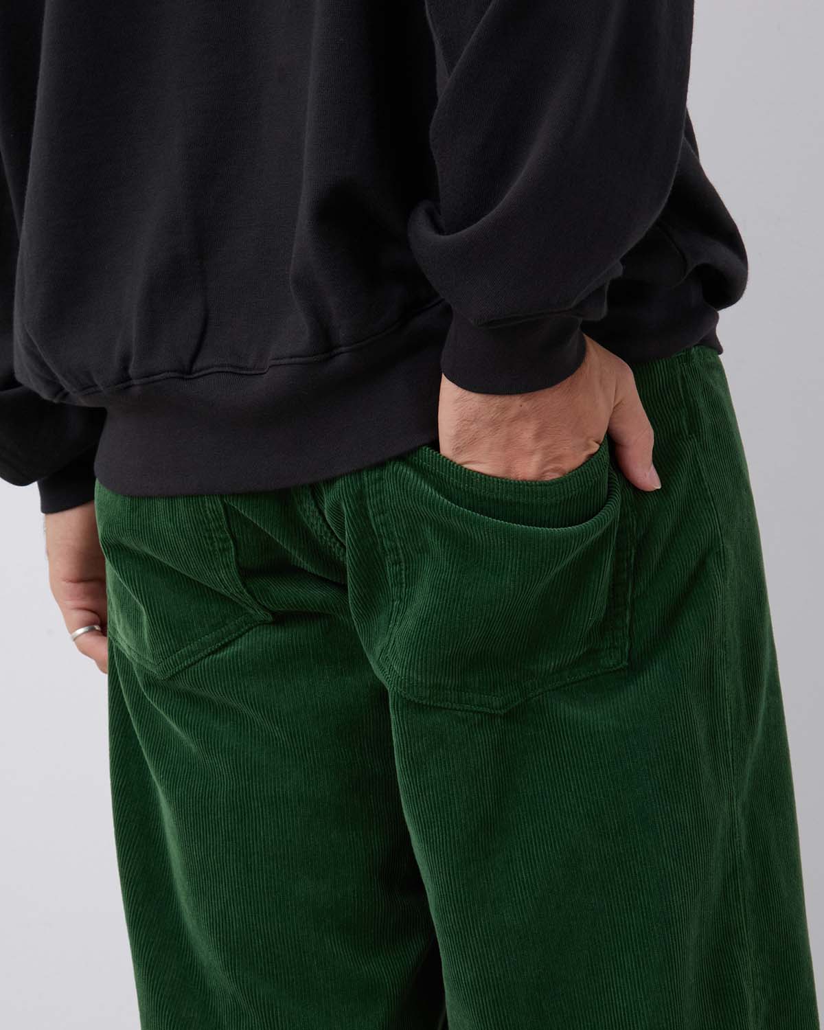 PIGMENT DYED FINX CORDUROY WIDE 5P PANTS