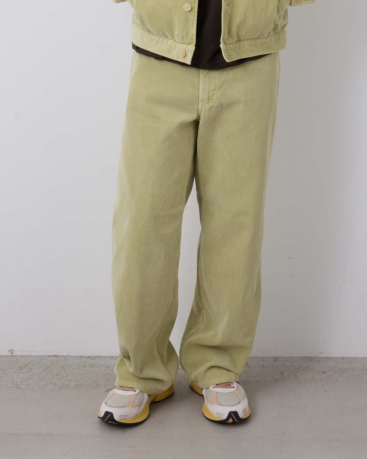 PIGMENT DYED FINX CORDUROY WIDE 5P PANTS