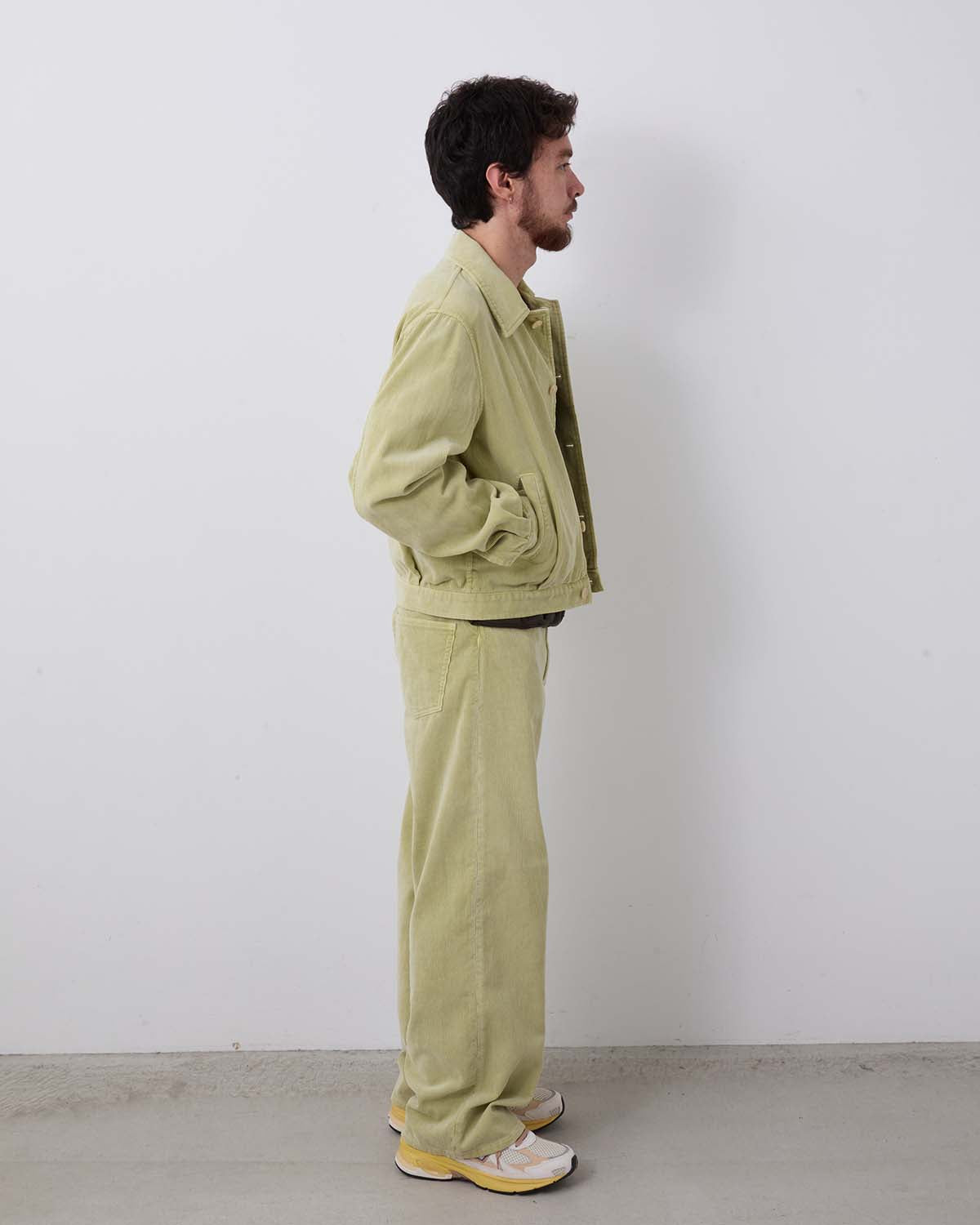 PIGMENT DYED FINX CORDUROY WIDE 5P PANTS