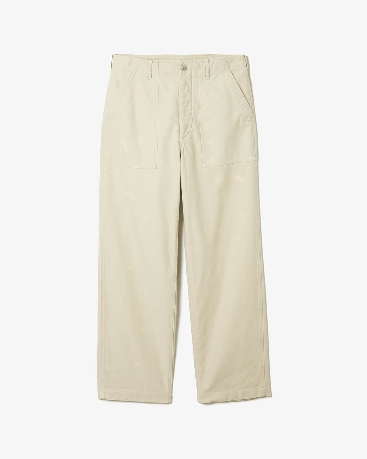 WASHED BAGGY SATIN BLEACHED BAKER PANTS