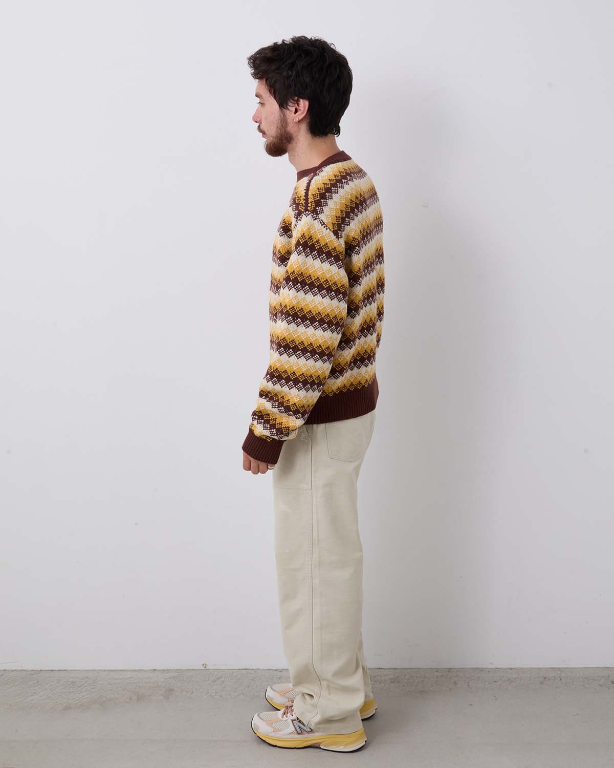 WASHED BAGGY SATIN BLEACHED BAKER PANTS