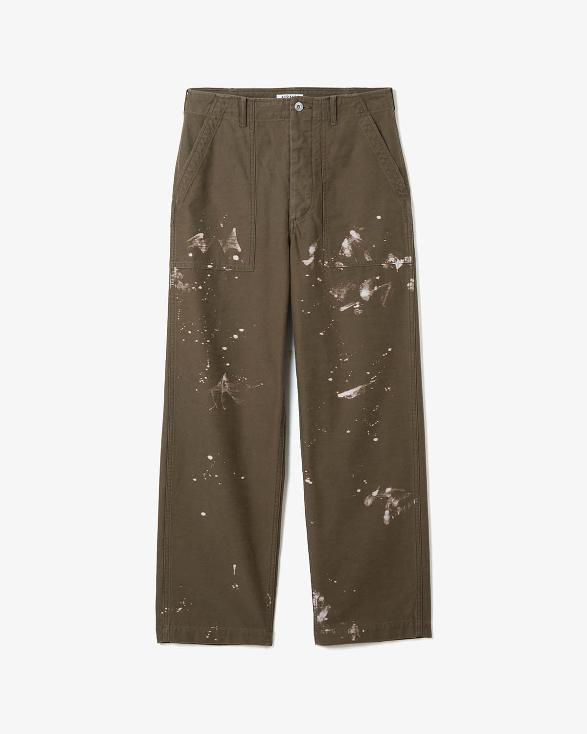 WASHED BAGGY SATIN BLEACHED BAKER PANTS