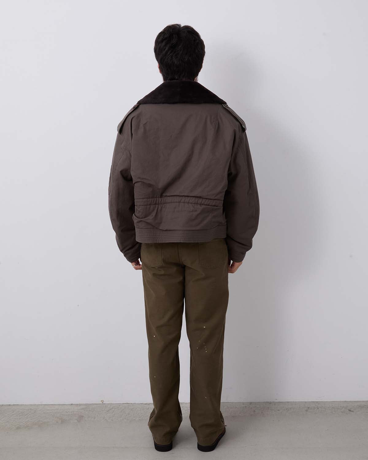 WASHED BAGGY SATIN BLEACHED BAKER PANTS