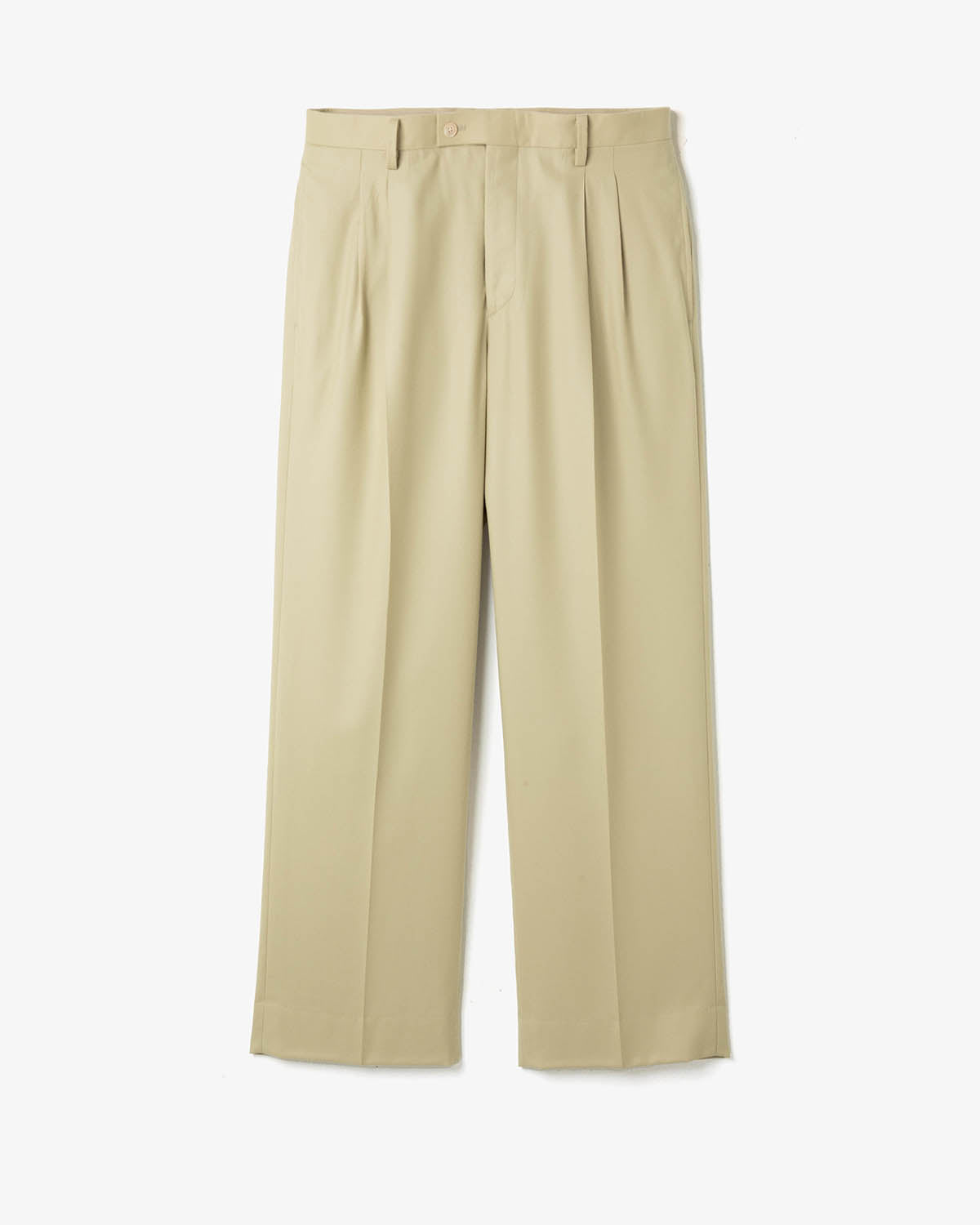 SUPER LIGHT WOOL TWO-TUCK SLACKS